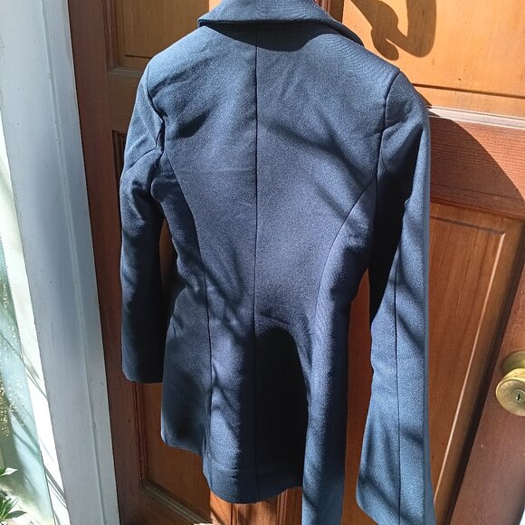 ZARA WOMAN Wool Double Breasted Thigh Length Peacoat XS - Picture 13 of 16